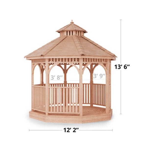 Bayside Gazebo Kit 10ft Western Red Cedar Kit Outdoor Living Today Cedar Gazebo Kit 16