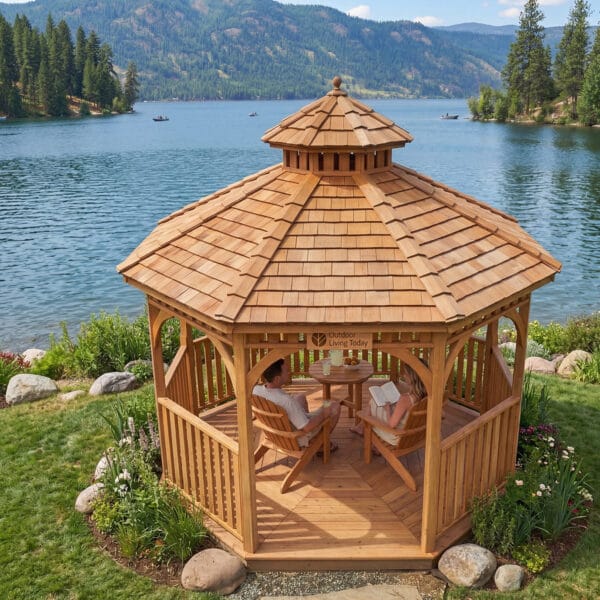 Bayside Gazebo Kit 10ft Western Red Cedar Kit Outdoor Living Today Cedar Gazebo Kit 6