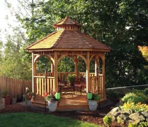 Western Red Cedar Bayside Gazebo Outdoor Living Today