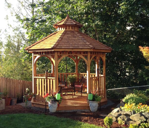 Western Red Cedar Bayside Gazebo Outdoor Living Today