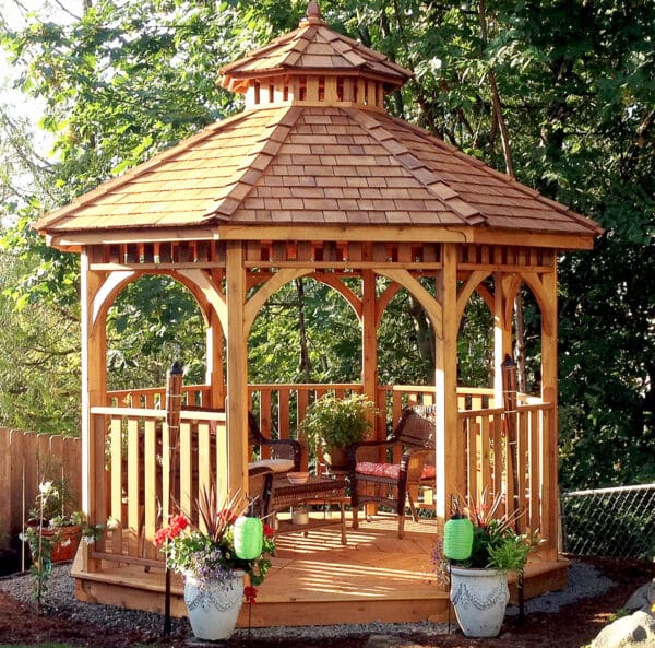 Western Red Cedar Gazebo Outdoor Living Today 2