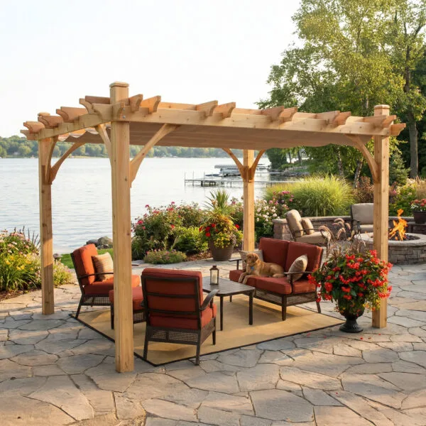 10x10 Breeze Pergola Kit Western Red Cedar Pergola Kit Outdoor Living Today Cedar Pergola 10