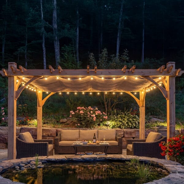 10x12 Breeze Pergola Kit Western Red Cedar Pergola Kit Outdoor Living Today Cedar Pergola 14