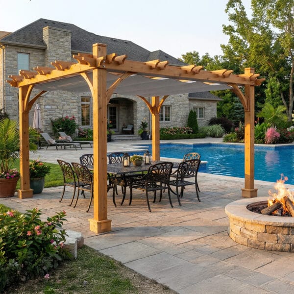 12x12 Breeze Pergola Kit Western Red Cedar Pergola Kit Outdoor Living Today Cedar Pergola 10