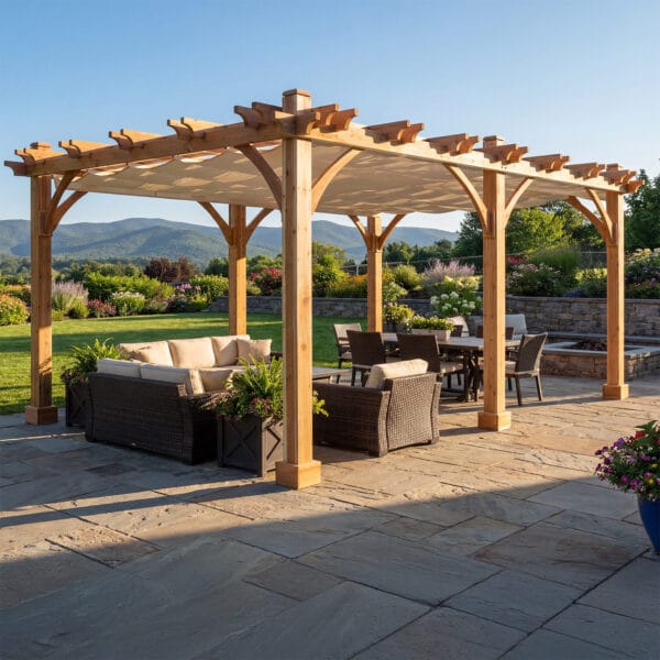 12x20 Breeze Pergola Kit Western Red Cedar Pergola Kit Outdoor Living Today Cedar Pergola 10