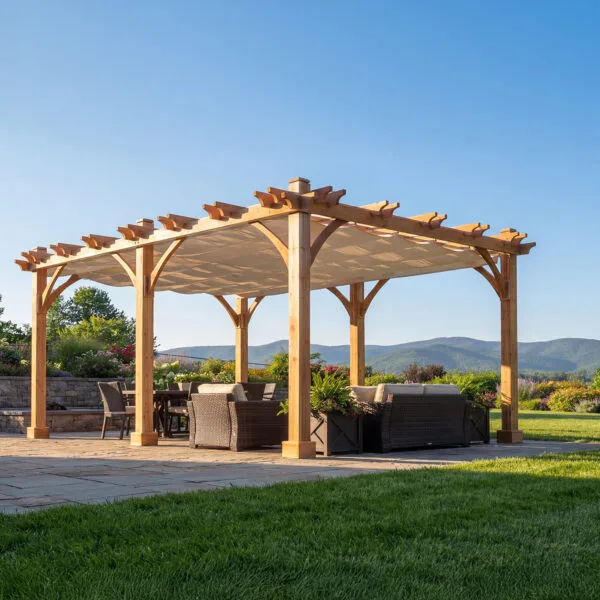 12x20 Breeze Pergola Kit Western Red Cedar Pergola Kit Outdoor Living Today Cedar Pergola 15