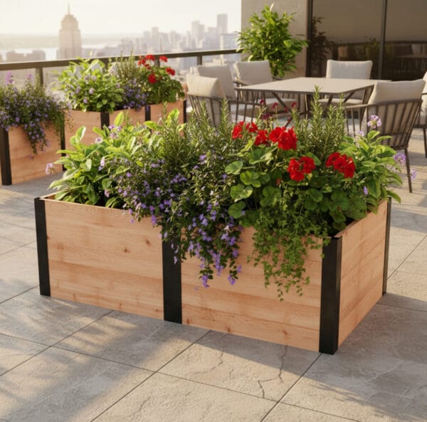 6x3 Cedar Urban Garden Bed Outdoor Living Today Western Red Cedar Raised Garden Bed