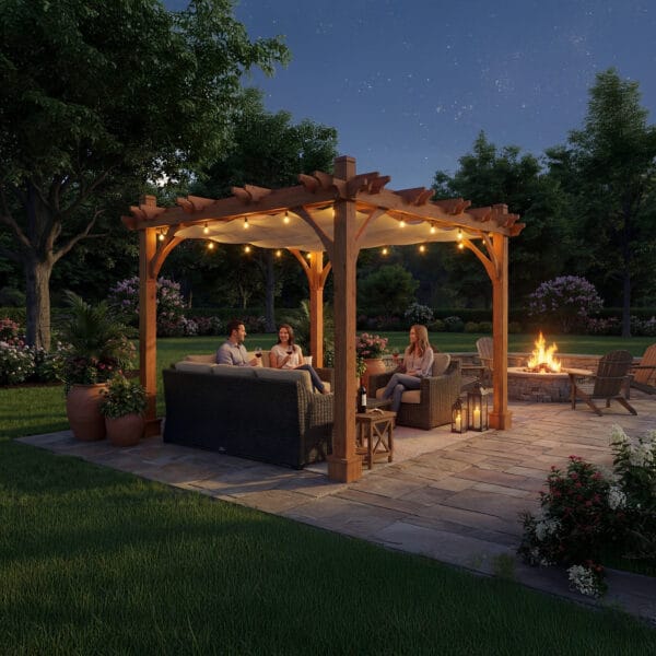8x10 Breeze Pergola Kit Western Red Cedar Pergola Kit Outdoor Living Today Cedar Pergola 20