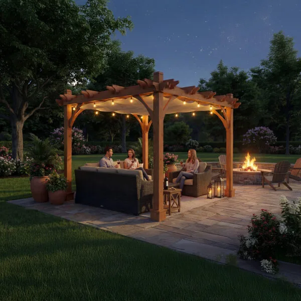 8x10 Breeze Pergola Kit Western Red Cedar Pergola Kit Outdoor Living Today Cedar Pergola 20