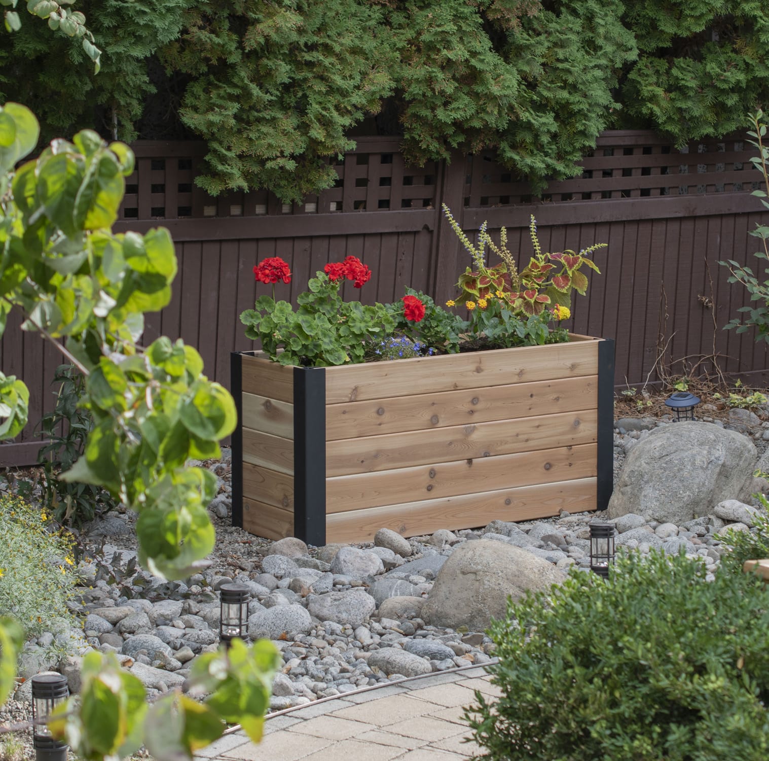 Cedar Garden Bed Raised Garden For Urban Spaces