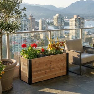4x1.5 Urban Cedar Raised Garden Bed | Western Red Cedar