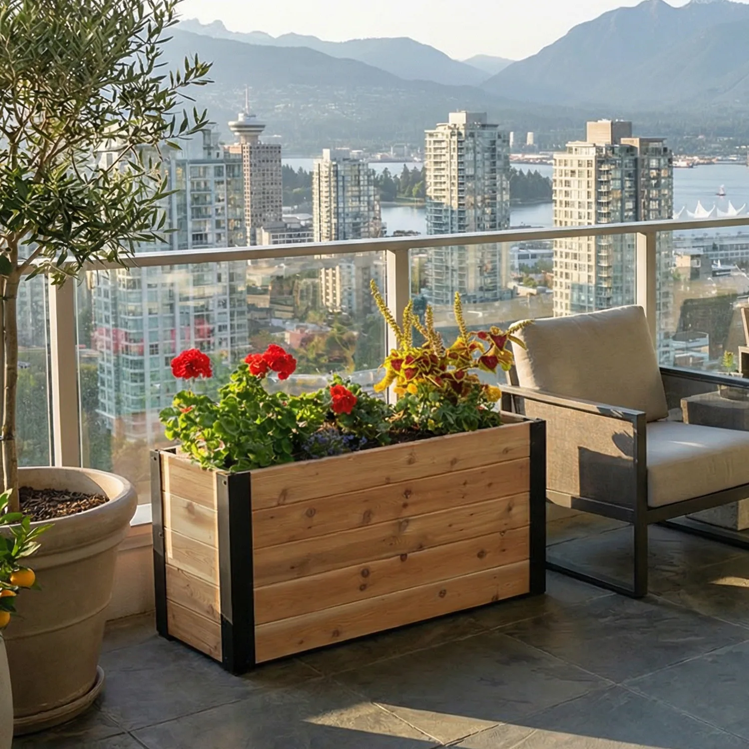 Urban Garden Bed 4x15 Western Red Cedar Raised Garden Bed Kit Outdoor Living Today 3.jpg