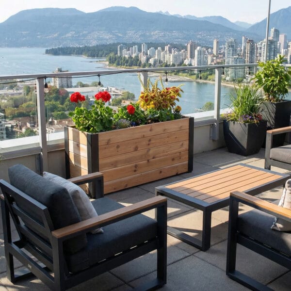 4x1.5 Urban Cedar Raised Garden Bed | Western Red Cedar 3 Urban Garden Bed 4x15 Western Red Cedar Raised Garden Bed Kit Outdoor Living Today 6