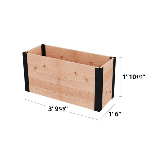 4x1.5 Urban Cedar Raised Garden Bed | Western Red Cedar 19 Urban Garden Bed 4x15 Western Red Cedar Raised Garden Bed Kit Outdoor Living Today 7