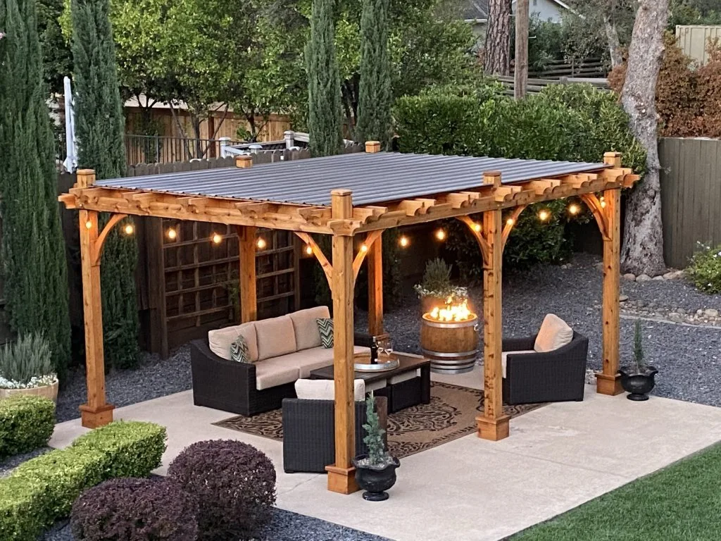 12x16 Cedar Wooden Pergola Kit J.Mangels scaled 1 1024x768 1.jpg