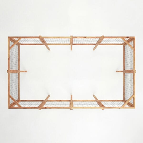 12x8 Deer Fence Options For Raised Garden Bed Outdoor Living Today Western Red Cedar Kit 4