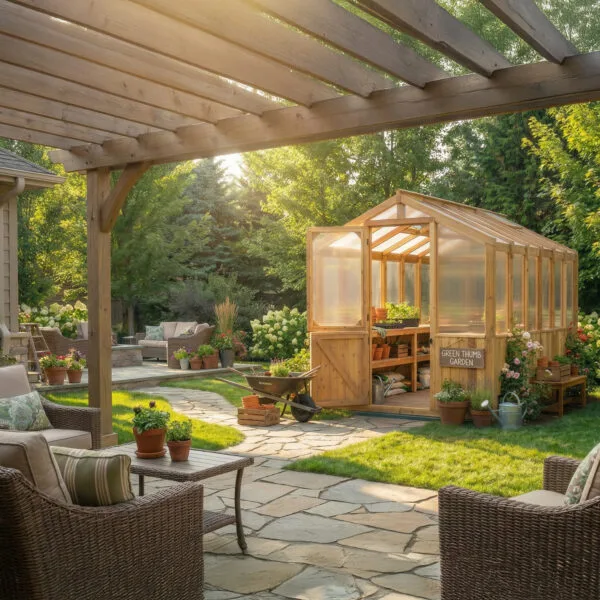 Cedar Greenhouse Kit 8x12 Garden Kit Western Red Cedar cedar Greenhouse Outdoor Living Today 12