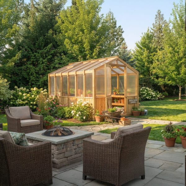 Cedar Greenhouse Kit 8x12 Garden Kit Western Red Cedar cedar Greenhouse Outdoor Living Today 13