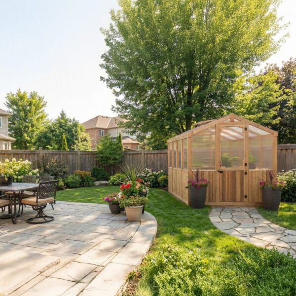 Cedar Greenhouse Kit 8x8 Garden Kit Western Red Cedar cedar Greenhouse Outdoor Living Today 3 6