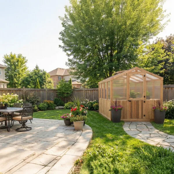 Cedar Greenhouse Kit 8x8 Garden Kit Western Red Cedar cedar Greenhouse Outdoor Living Today 3 6