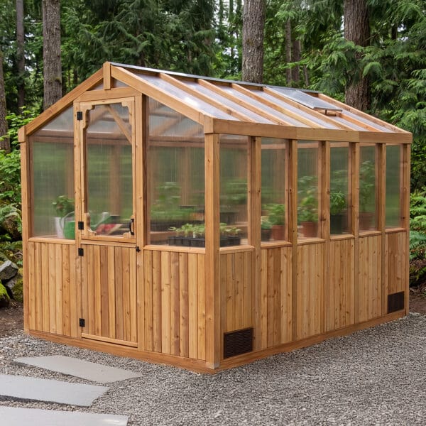 Western Red Cedar Greenhouse Kits 1 Cedar Greenhouse Kit 8x8 Garden Kit Western Red Cedar cedar Greenhouse Outdoor Living Today 44