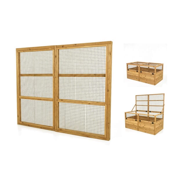 Western Red Cedar Trellis Lid – Raised Garden Bed Accessory 2 Trellis Option For Raised Garden Bed Outdoor Living Today Western Red Cedar Kit 1