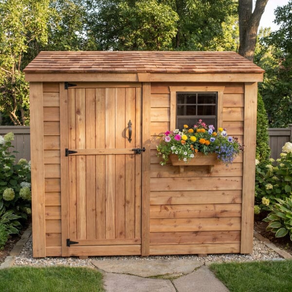 8×4 Cedar Shed - SpaceSaver Single Door – Lean-To Storage Kit 2 8x4 Space Saver Garden Saver Shed Single Door Western Red Cedar Shed Outdoor Living Today.jpg 31