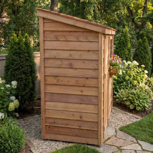 8×4 Cedar Shed - SpaceSaver Single Door – Lean-To Storage Kit 4 8x4 Space Saver Garden Saver Shed Single Door Western Red Cedar Shed Outdoor Living Today.jpg 33