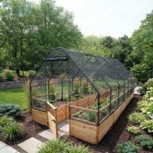 Raised Garden Bed 8x16 Western Red Cedar Gardening Bird Netting Kit 2 Outdoor Living Today Raised Garden Bed 5