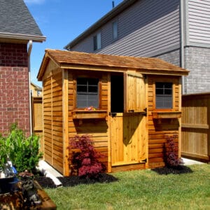 9×6 Western Red Cedar – Cabana Shed – Poolside Storage & Utility Kit
