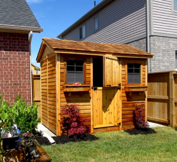 9×6 Western Red Cedar – Cabana Shed – Poolside Storage & Utility Kit 19 Shed Cabana 9x6 10 1