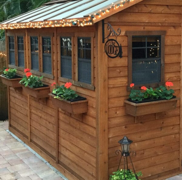 Western Red Cedar Flower Box – Rustic Wood Planter for Outdoors 5 cedar flowerbox 5