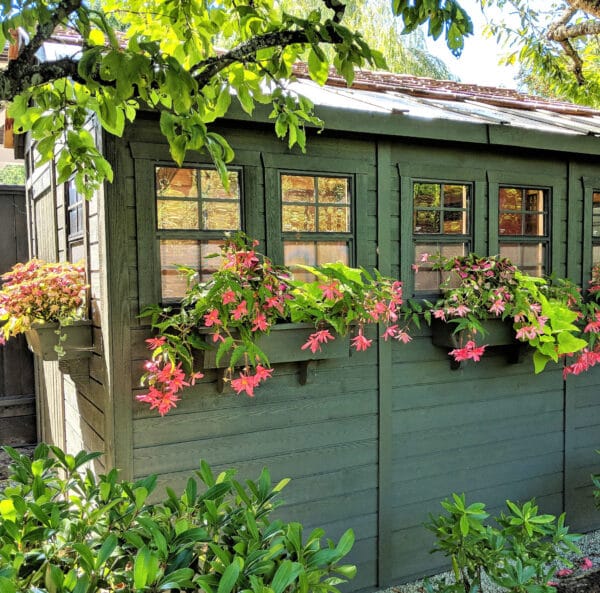 Western Red Cedar Flower Box – Rustic Wood Planter for Outdoors 8 cedar flowerbox 8