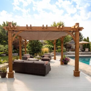 10x16 Breeze Pergola Kit Western Red Cedar Pergola Kit Outdoor Living Today Cedar Pergola 10