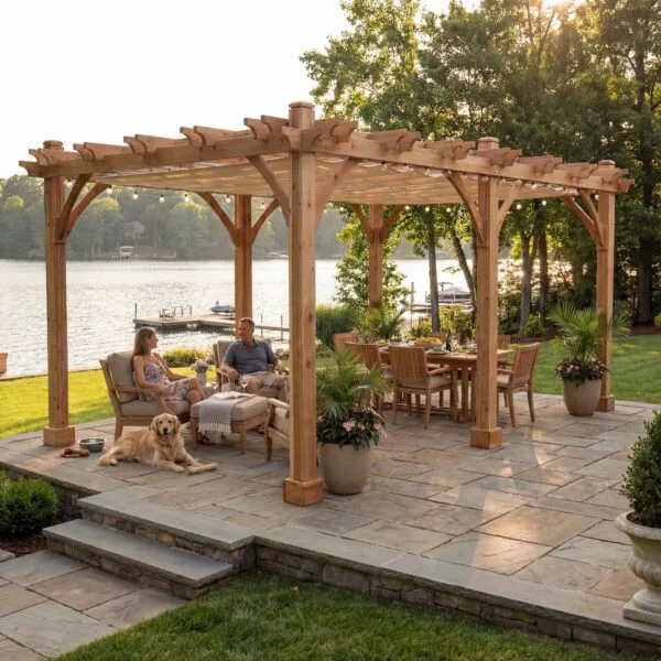 12x16 Breeze Pergola Kit Western Red Cedar Pergola Kit Outdoor Living Today Cedar Pergola 10