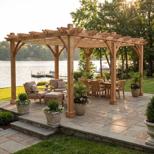12x16 Breeze Pergola Kit Western Red Cedar Pergola Kit Outdoor Living Today Cedar Pergola 13