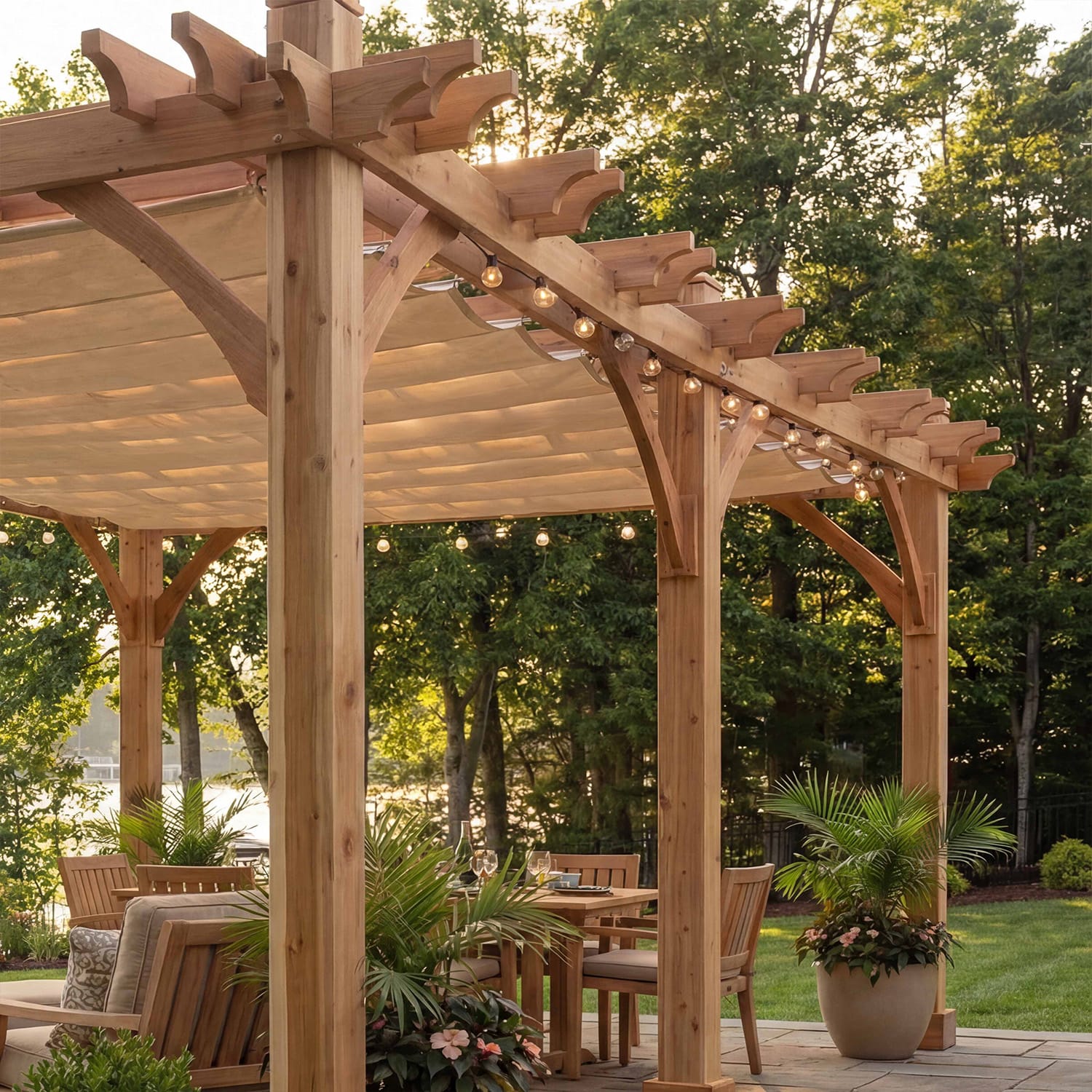 12x16 Breeze Pergola Kit Western Red Cedar Pergola Kit Outdoor Living Today Cedar Pergola 15