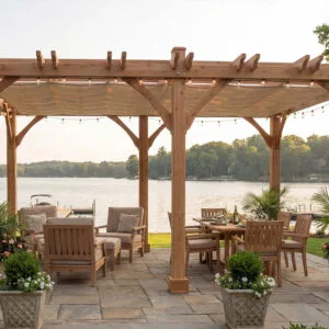 12x16 Breeze Pergola Kit Western Red Cedar Pergola Kit Outdoor Living Today Cedar Pergola 17