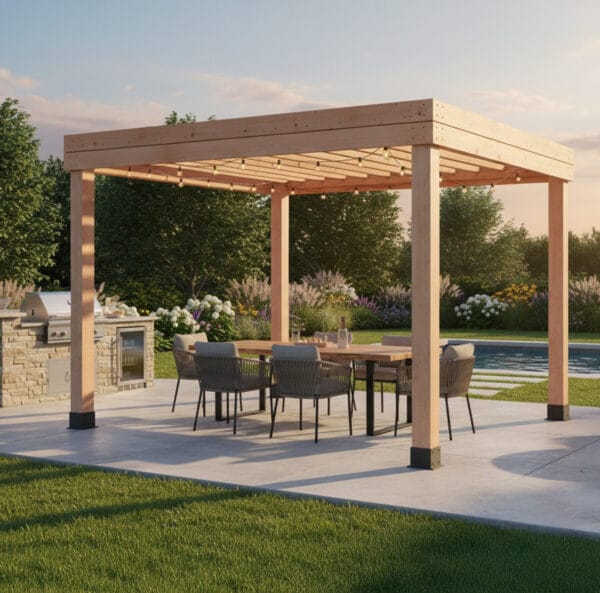 Western Red Cedar Urban Escape Pergola – Outdoor Shade Structure 1 10x10 Urban Escape Cedar Pergola Outdoor Living Today Western Red Cedar Pergola 2
