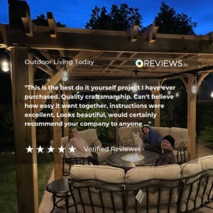 Cozy outdoor gathering with friends.