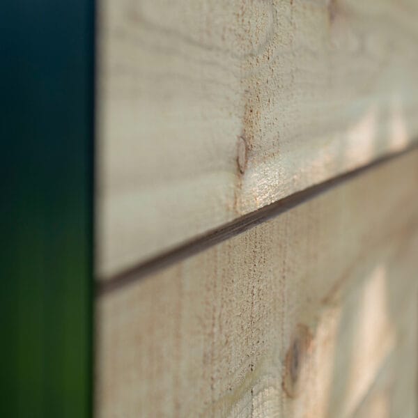 12×8 Saltbox Studio — Western Red Cedar Modern Outdoor Office 20 Close-up of textured wooden surface.
