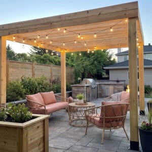 Urban Escape Pergola – Western Red Cedar Structure