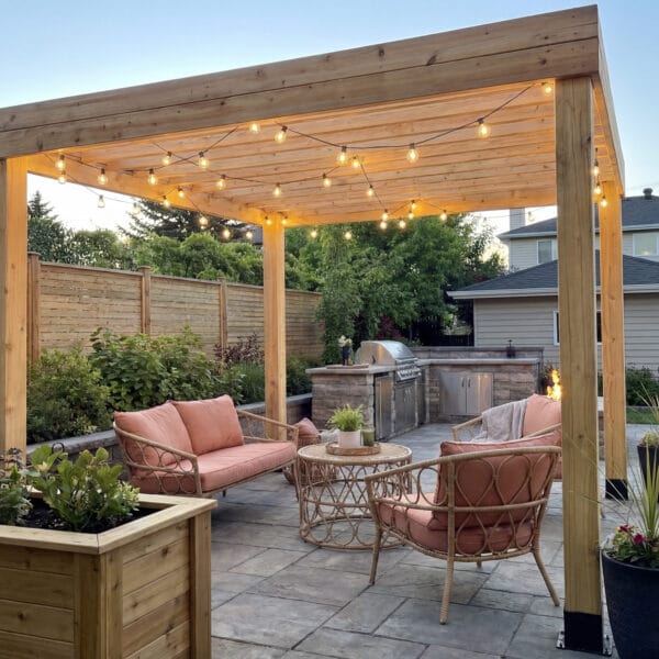 Urban Escape Pergola Kit Western Red Cedar Pergola Kit Outdoor Living Today Cedar Pergola 1