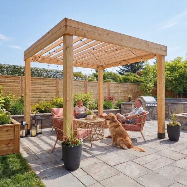 Urban Escape Pergola – Western Red Cedar Structure 1 Urban Escape Pergola Kit Western Red Cedar Pergola Kit Outdoor Living Today Cedar Pergola 21