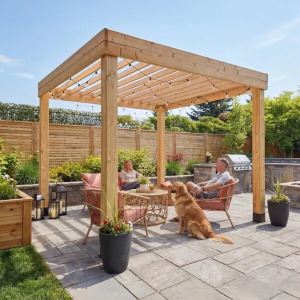 Urban Escape Pergola – Western Red Cedar Structure 1 Urban Escape Pergola Kit Western Red Cedar Pergola Kit Outdoor Living Today Cedar Pergola 21