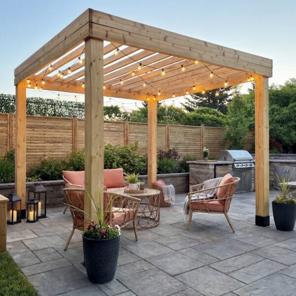 Urban Escape Pergola Kit Western Red Cedar Pergola Kit Outdoor Living Today Cedar Pergola 5