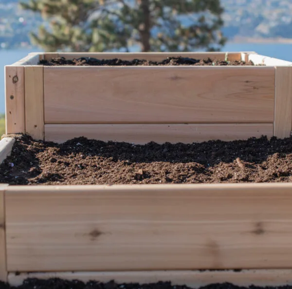 5.5×2 Tiered L Shaped Garden Bed – Western Red Cedar Kit 13