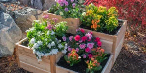 3.5×4 Tiered Raised Garden Bed – Western Red Cedar Corner Kit banner 2