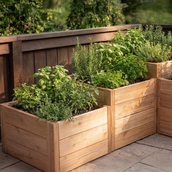 5.5×2 Tiered L Shaped Garden Bed – Western Red Cedar Kit 52