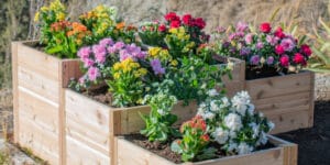 5.5×2 Tiered L Shaped Garden Bed – Western Red Cedar Kit banner 5